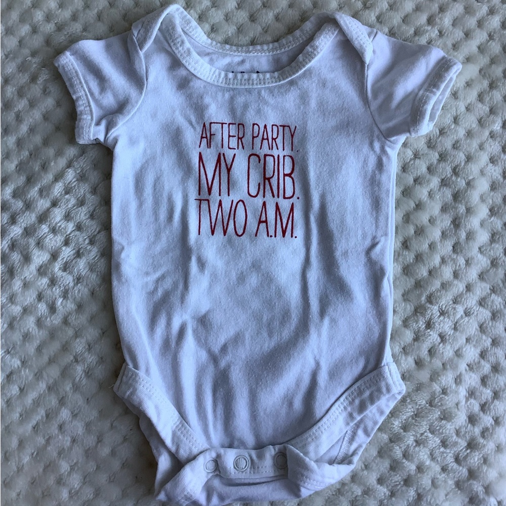 Indigo Baby After Party My Crib 2am Bodysuit 0-3M 0 Months to 3 Months